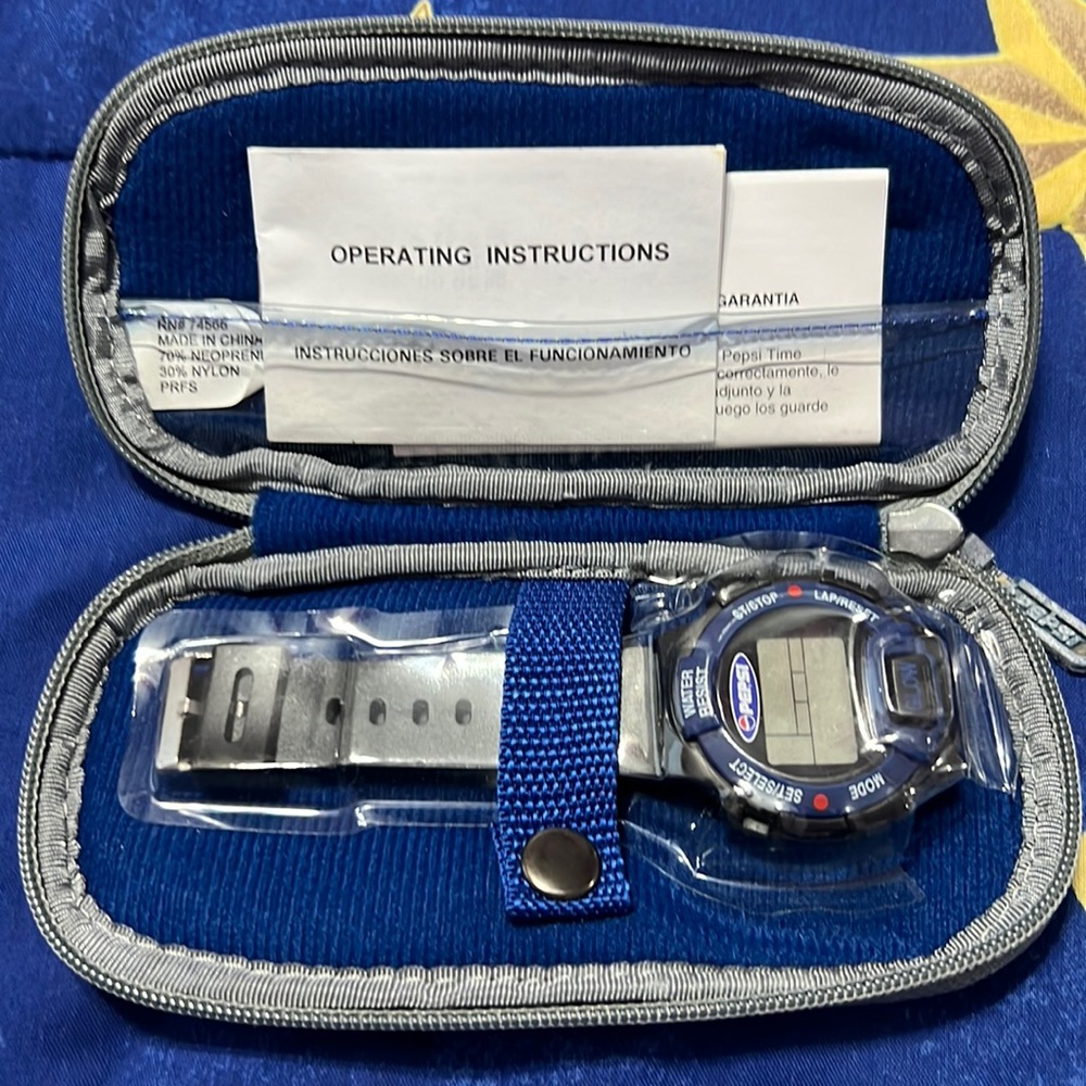 Vintage 1997 Pepsi Digital Watch In Original Packaging-New